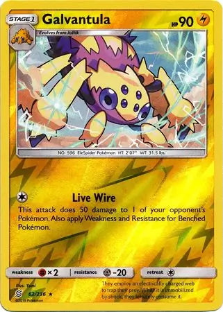 Unified Minds Galvantula #62/236 reverse holo