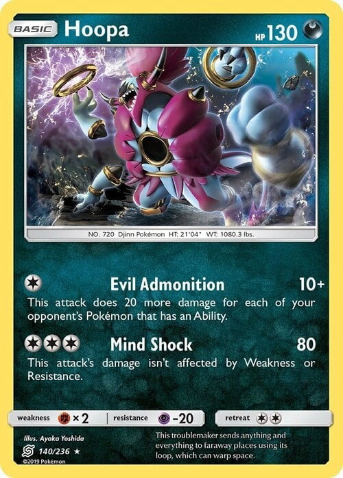 Unified Minds Holo Hoopa #140/236