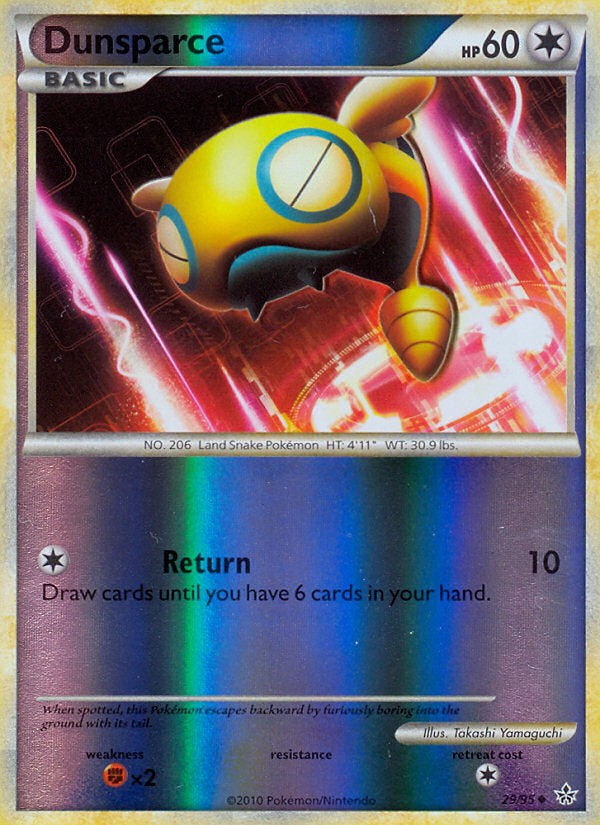 Unleashed Dunsparce #29/95 reverse holo