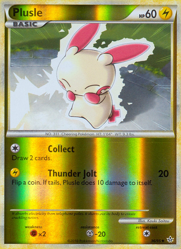 Unleashed Plusle #36/95 reverse holo