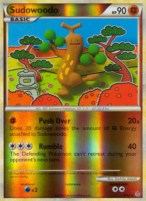Unleashed Sudowoodo #9/95 reverse holo