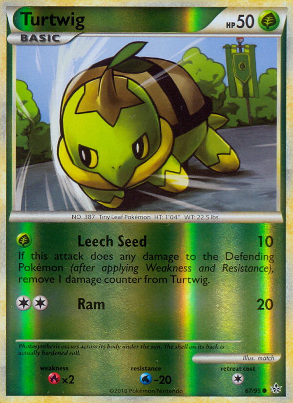 Unleashed Turtwig #67/95 reverse holo