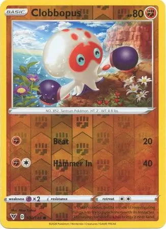 Vivid Voltage Clobbopus #100/185 reverse holo