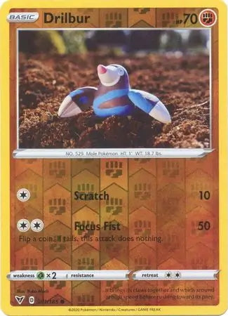 Vivid Voltage Drilbur #91/185 reverse holo