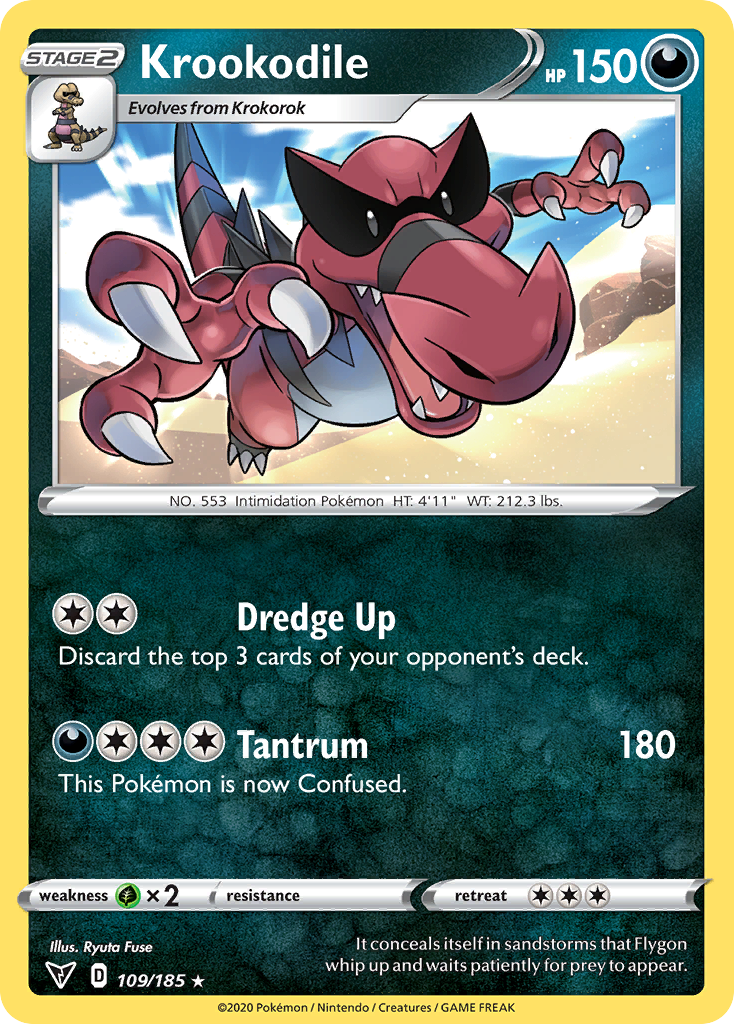 Vivid Voltage Krookodile #109/185