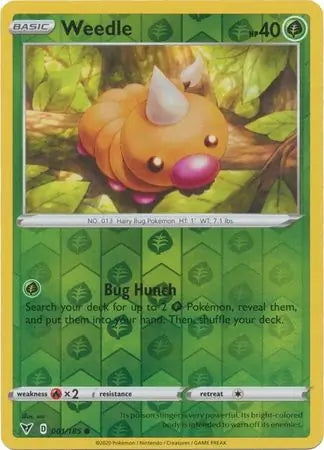 Vivid Voltage Weedle #1/185 reverse holo