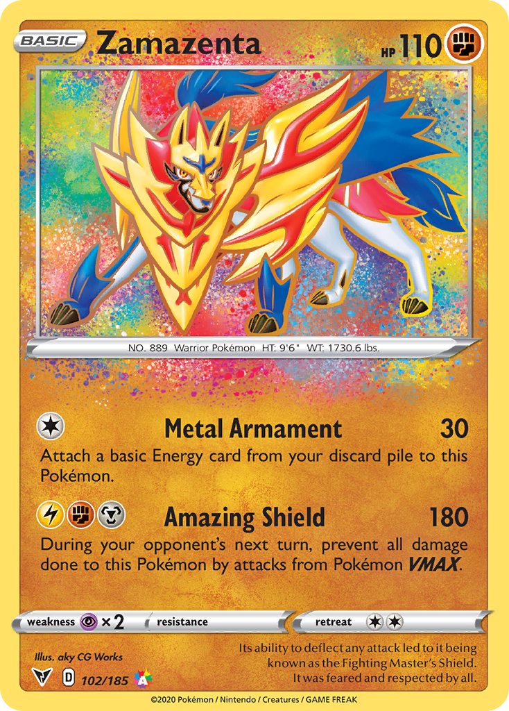 Vivid Voltage Zamazenta #102/185
