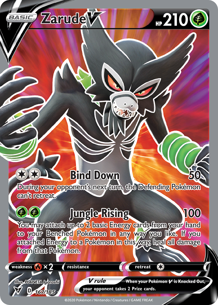 Vivid Voltage Zarude V #167/185