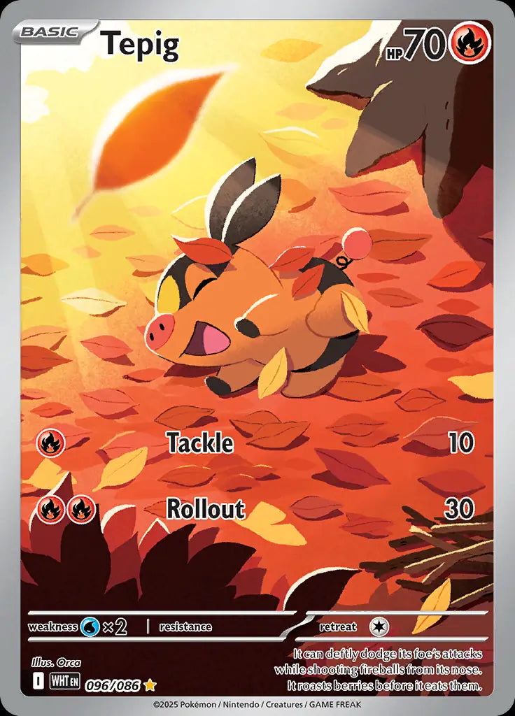 White Flare Tepig #96