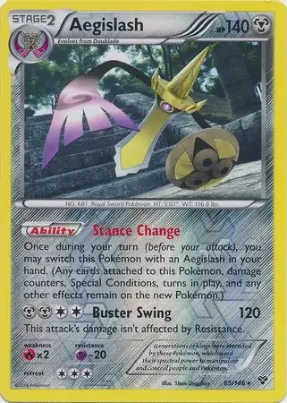 XY Aegislash #85/146 reverse holo