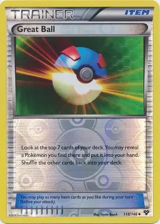 XY Great Ball #118/146 reverse holo