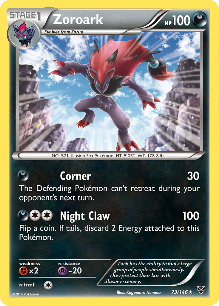 XY Holo Zoroark #73/146