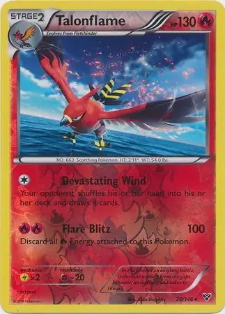 XY Talonflame #28/146 reverse holo