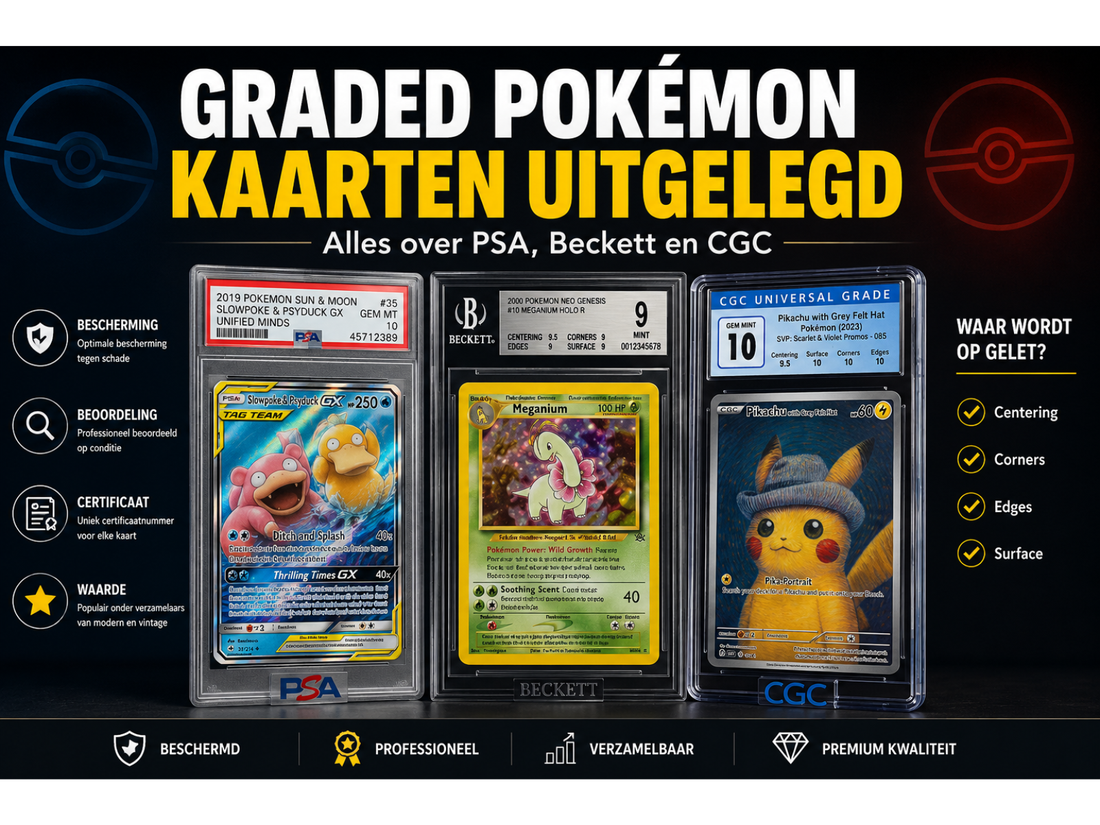 Graded Pokémon kaarten uitgelegd: alles wat je moet weten over PSA, Beckett en CGC