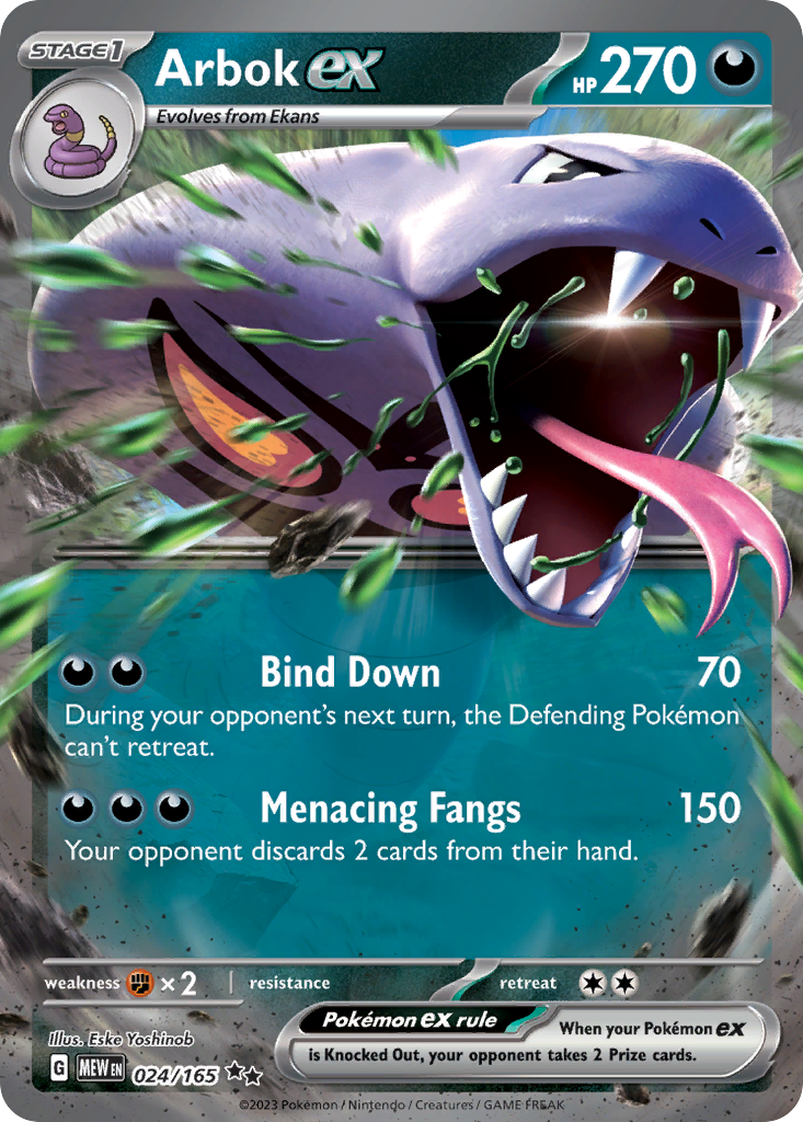 151 Set Arbok ex #24/165
