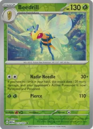 151 Set Beedrill #15/165 reverse holo