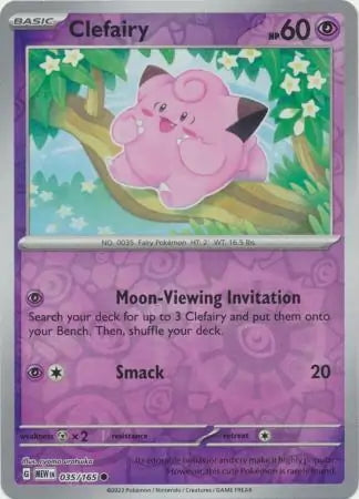 151 Set Clefairy #35/165 reverse holo
