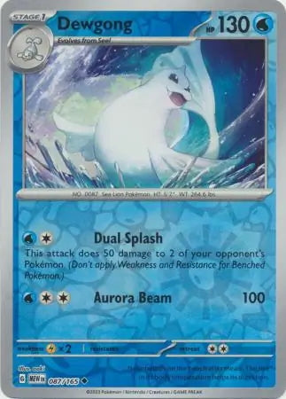 151 Set Dewgong #87/165 reverse holo