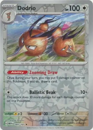 151 Set Dodrio #85/165 reverse holo