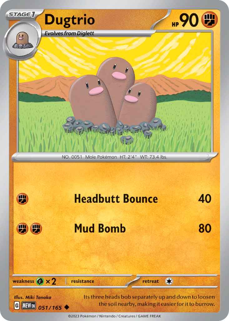 151 Set Dugtrio #51/165