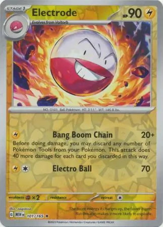 151 Set Electrode #101/165 reverse holo