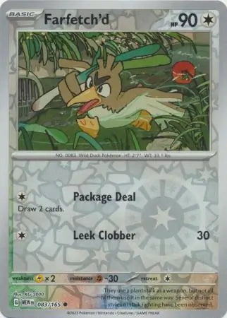 151 Set Farfetch'd #83/165 reverse holo