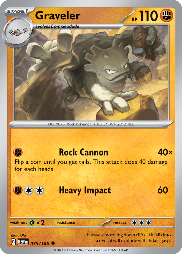 151 Set Graveler #75/165
