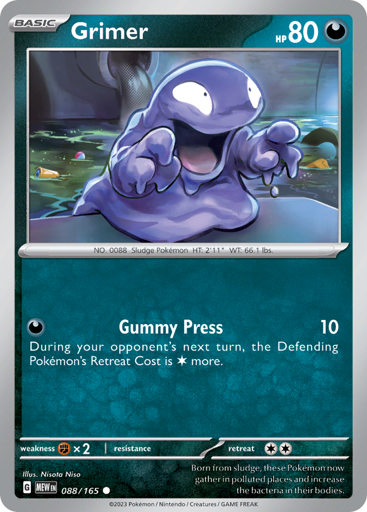 151 Set Grimer #88/165