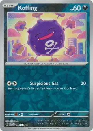151 Set Koffing #109/165 reverse holo