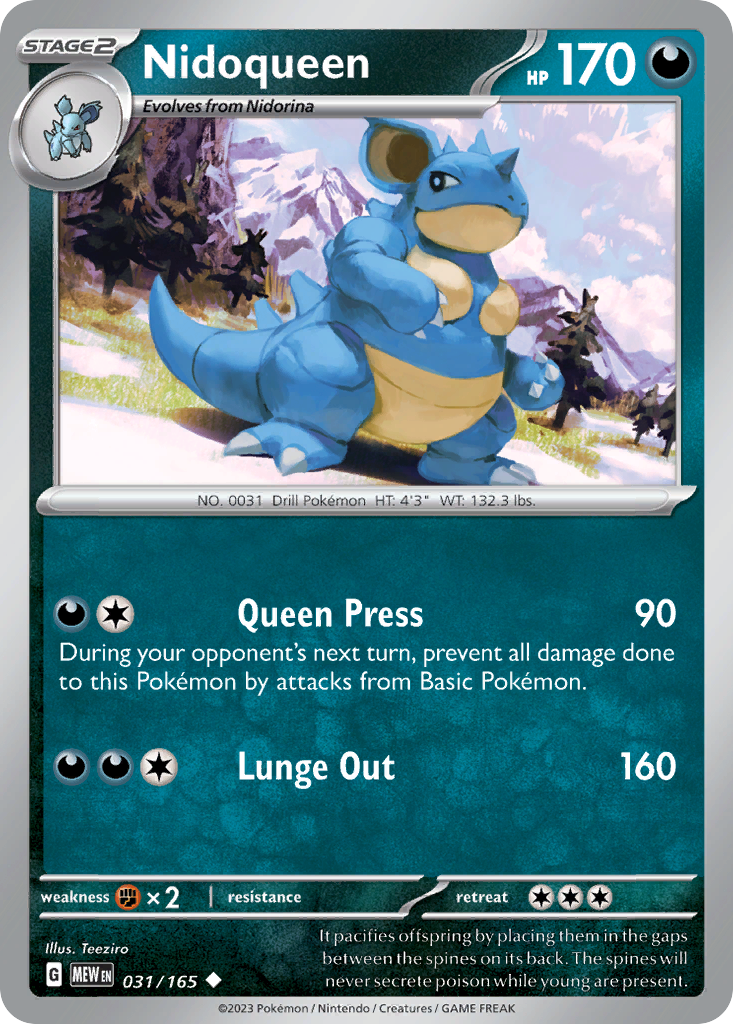 151 Set Nidoqueen #31/165