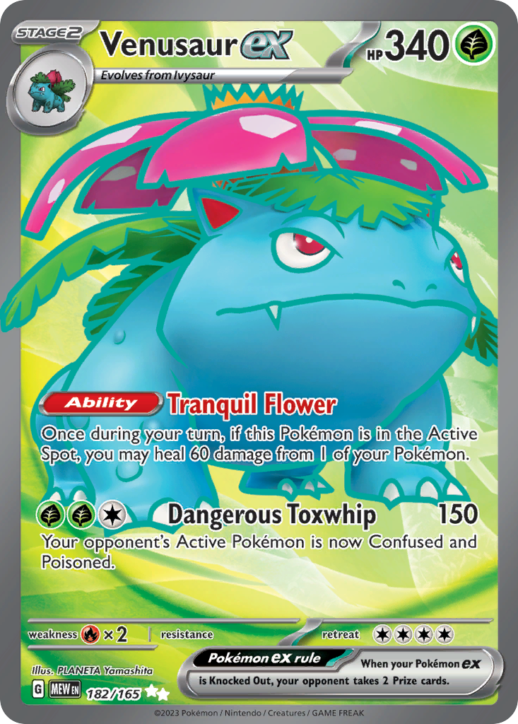 151 Set Venusaur EX #182/165