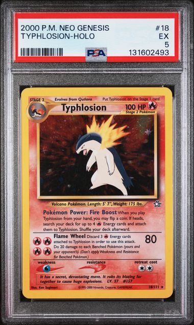 Johto Starter Pokémon Evolutieset – Neo Genesis PSA Slab Collection