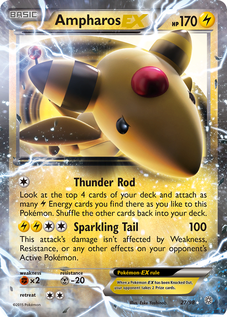 Ancient Origins Ampharos EX #27/98