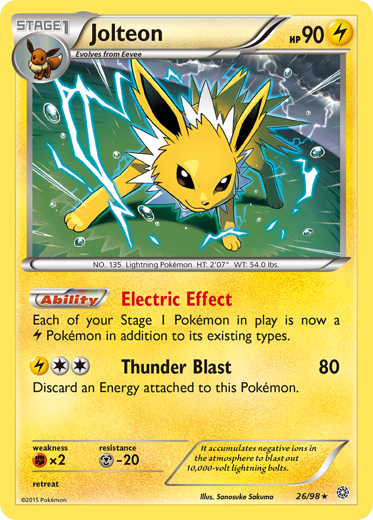 Ancient Origins Holo Jolteon #26/98