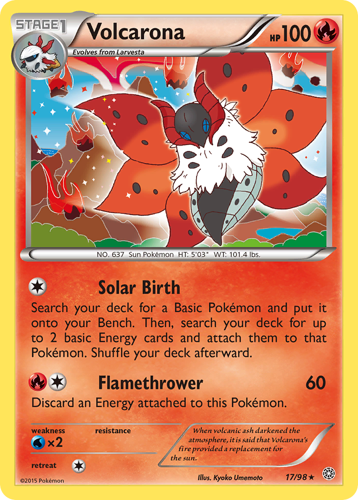 Ancient Origins Holo Volcarona #17/98