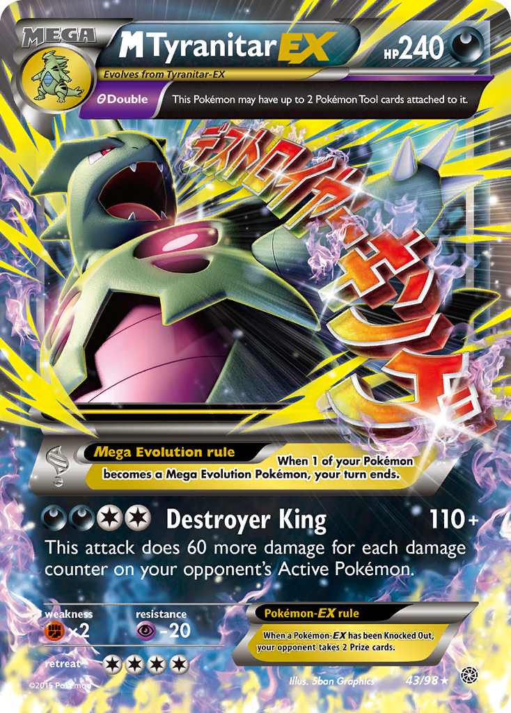 Ancient Origins MTyranitar EX #43/98