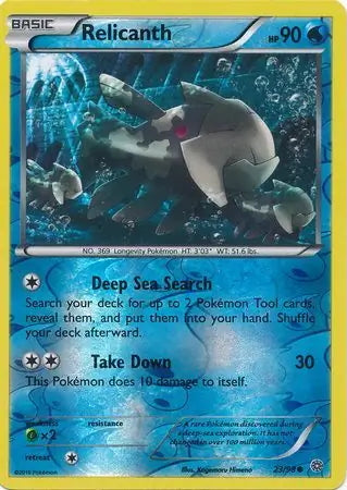 Ancient Origins Relicanth #23/98 reverse holo