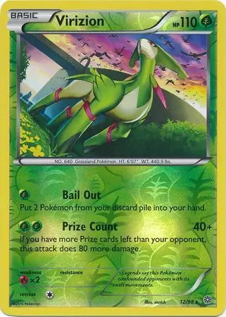 Ancient Origins Virizion #12/98 reverse holo