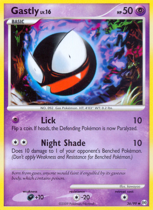 Arceus Set Gastly #36/99