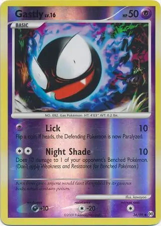 Arceus Set Gastly #36/99 reverse holo