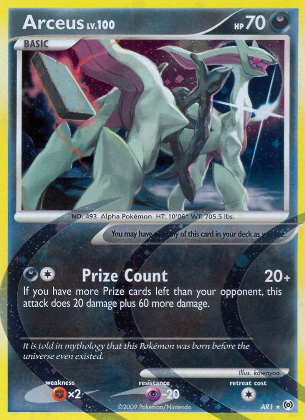 Arceus Set Holo Arceus AR1