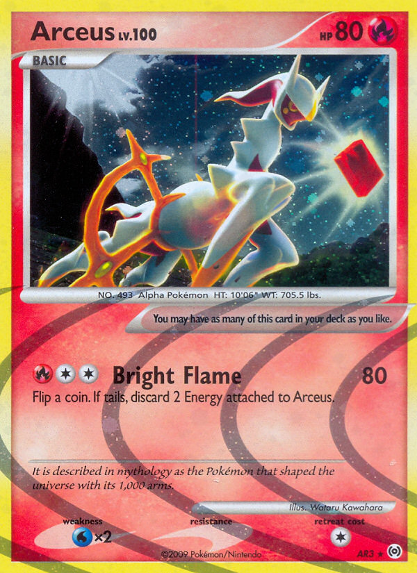 Arceus Set Holo Arceus AR3
