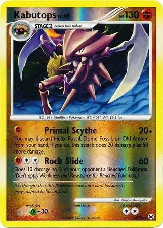 Arceus Set Kabutops #4/99 reverse holo