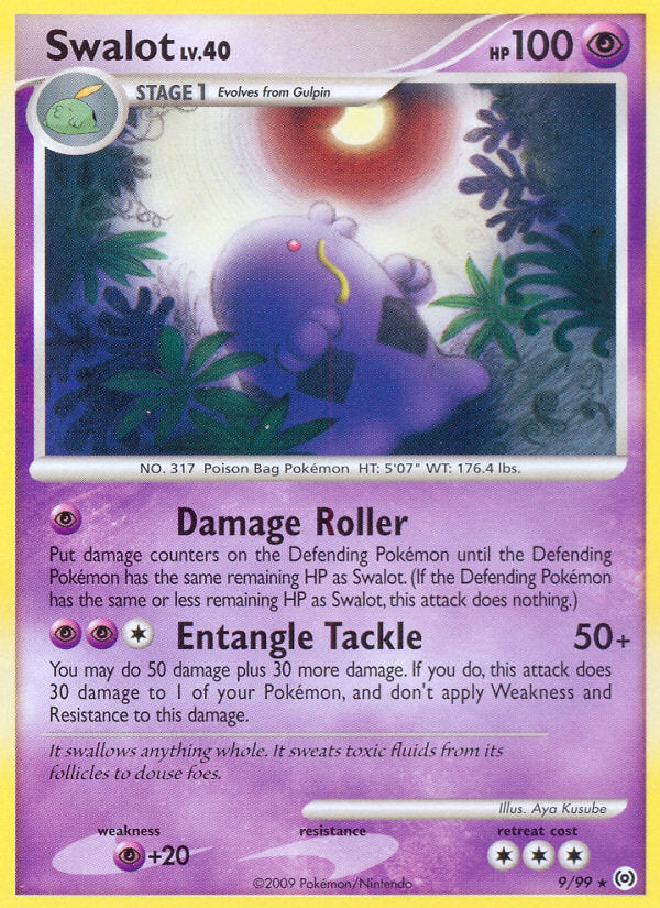 Arceus Set Non - Holo Swalot #9/99