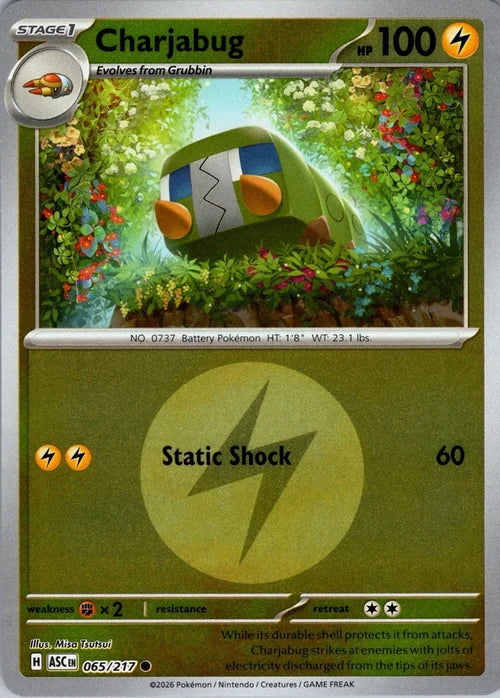 Ascended Heroes Charjabug #065/217 Reverse Holo