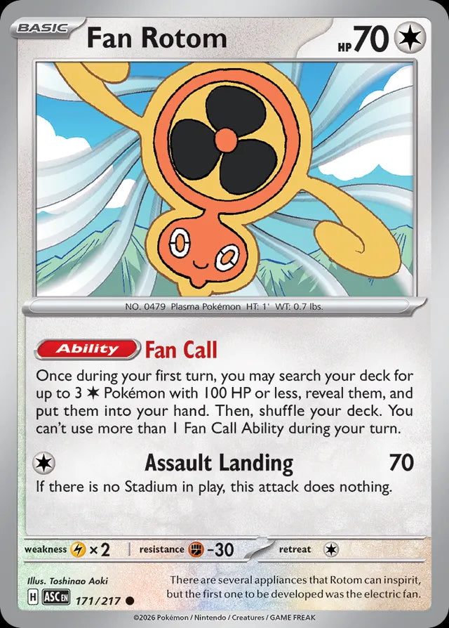 Ascended Heroes Fan Rotom #171/217