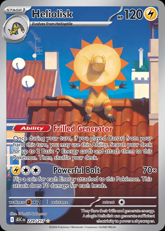 Ascended Heroes Heliolisk #229/217