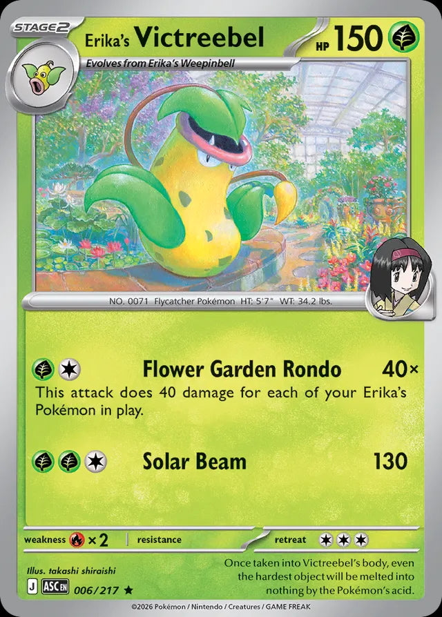 Ascended Heroes Holo Erika’s Victreebel #006/217