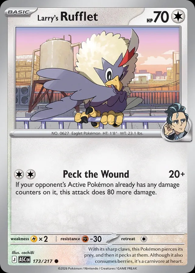 Ascended Heroes Larry’s Rufflet #173/217