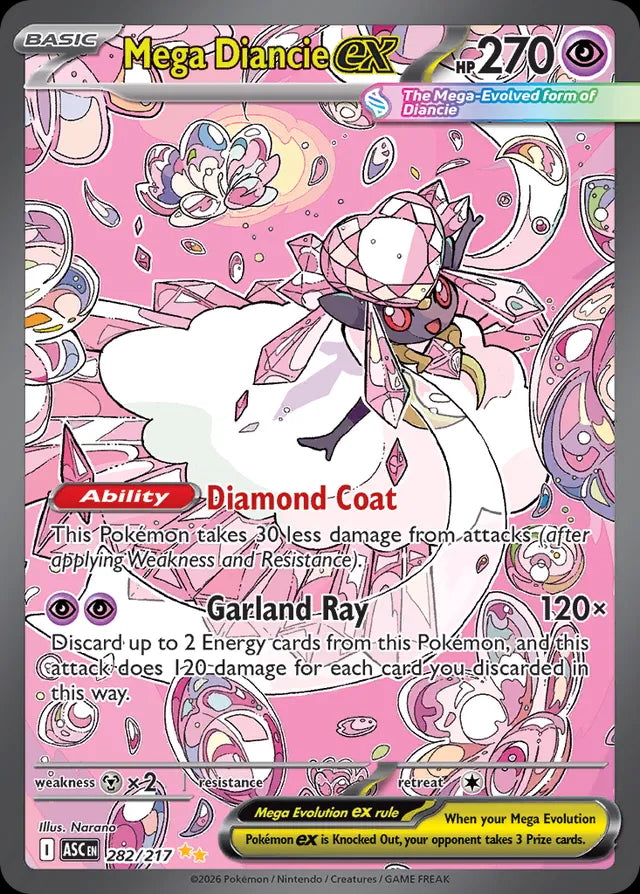 Ascended Heroes Mega Diancie ex #282/217